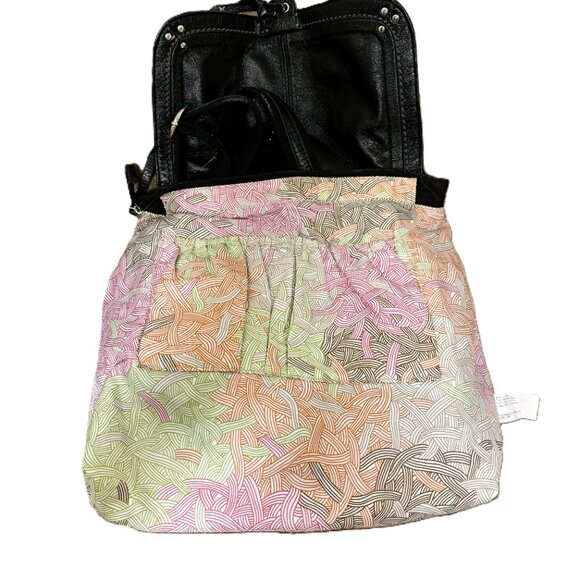 The Sak Ventura Convertible Crossbody Shoulder or Backpack Black Leather Bag main image 12